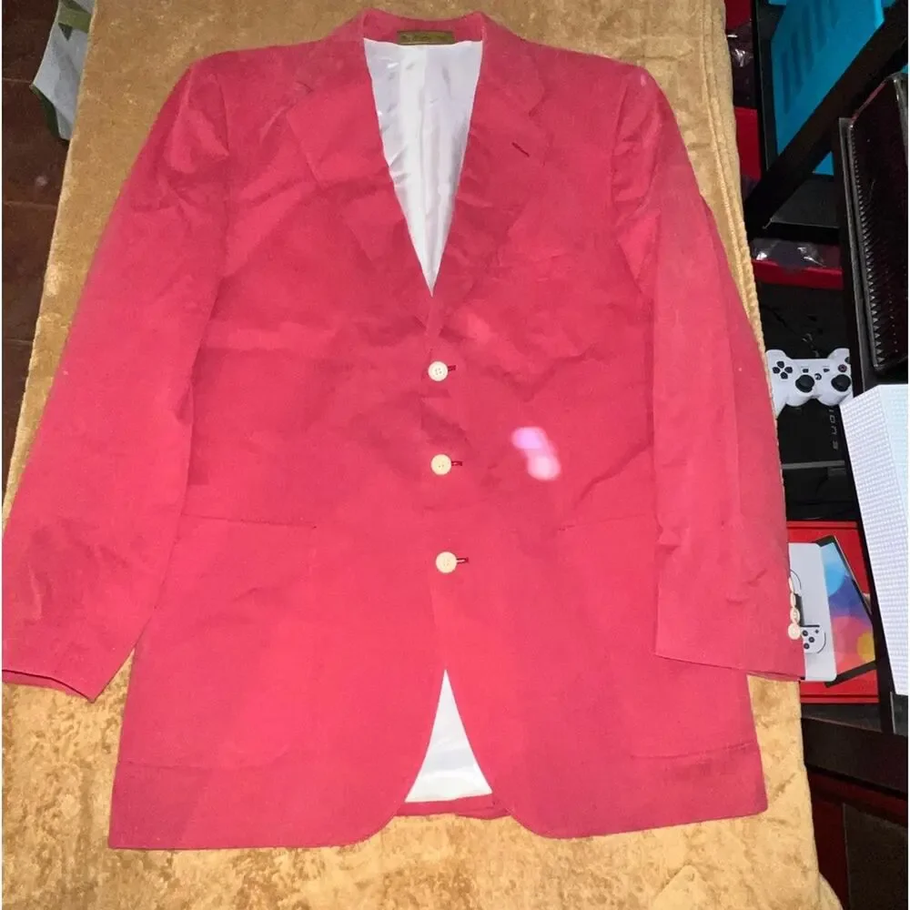 Vintage Nordstrom The Natural Style Blazer Red ish color size 38L